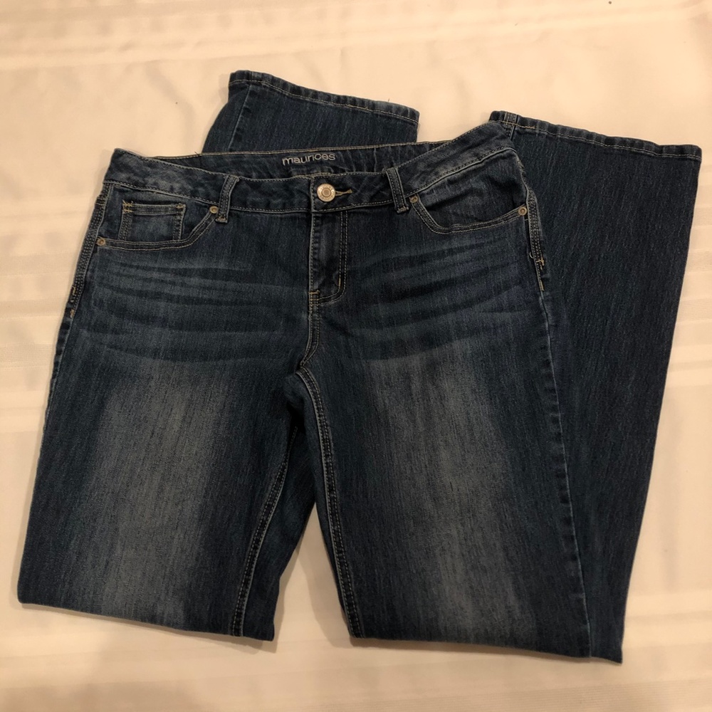 Maurices Bootcut Dark Wash Jeans - 12 Long, GUC